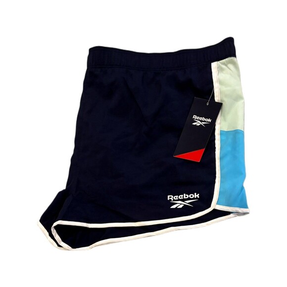 Women’s Shorts Size XL Reebok  Racer Heritage Maritime Blue Active Shorts NWT - Picture 9 of 9